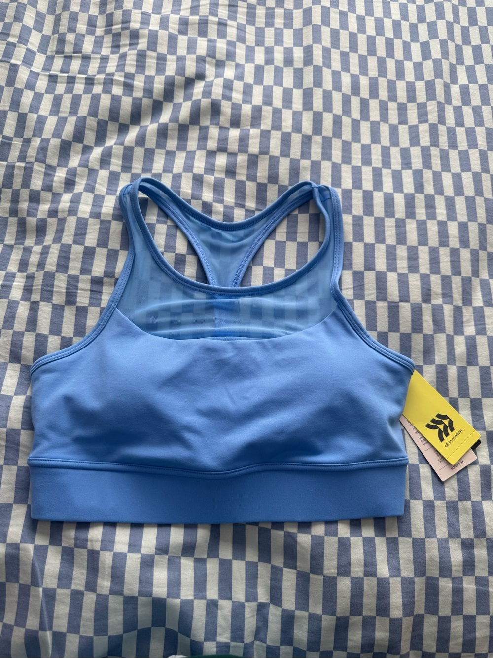 all in motion Blue Racerback Sports Bra NWT